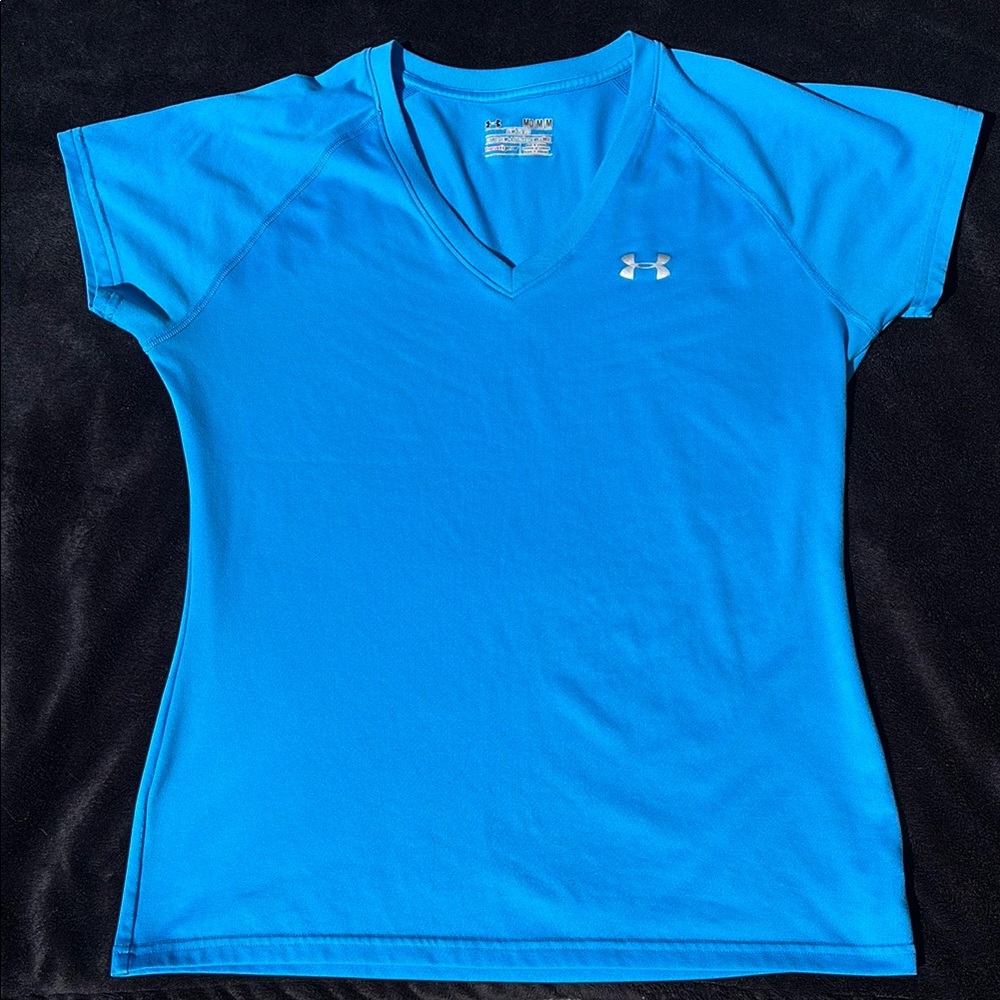 Under Armour Women's Blue V-Neck Top